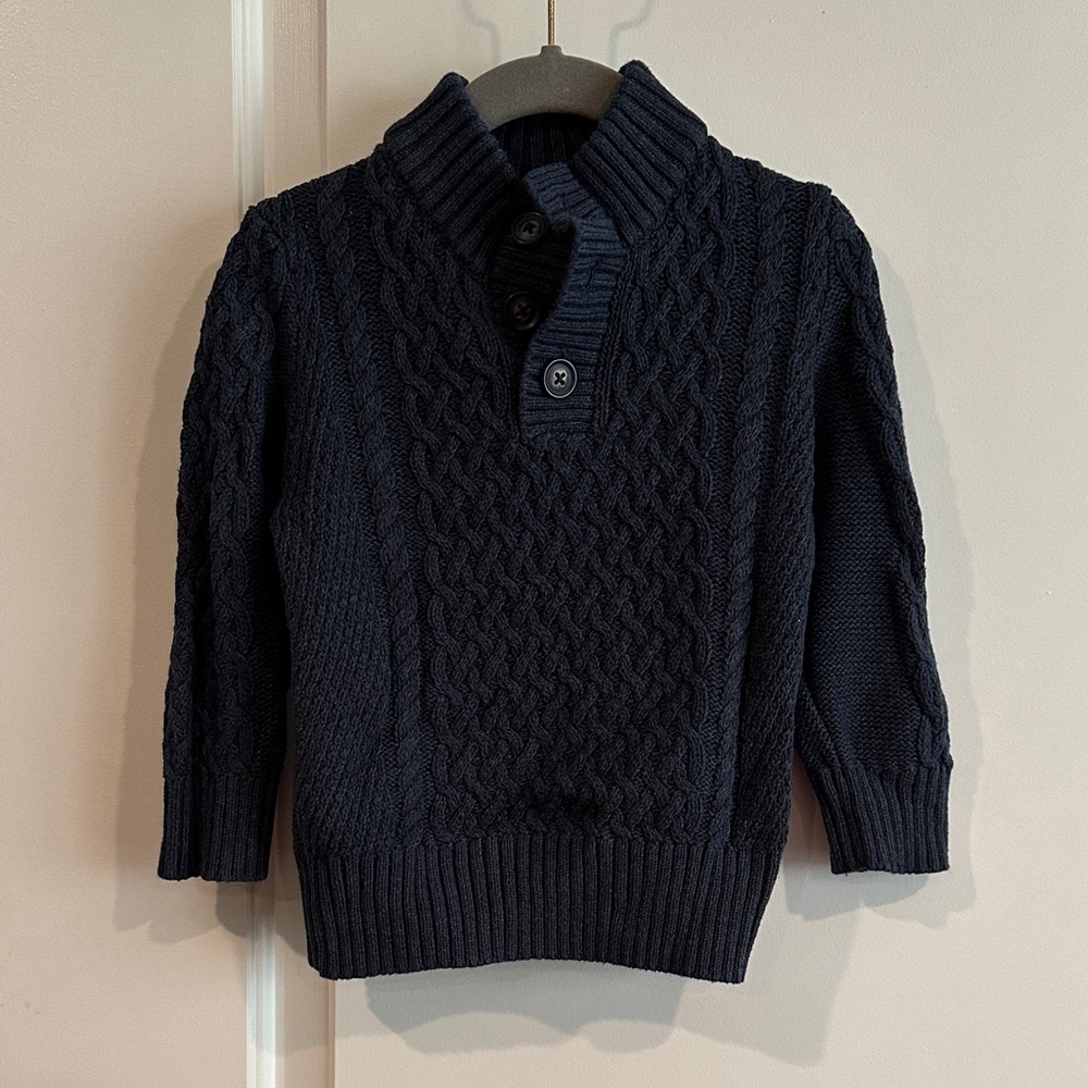 Cat & Jack 2T Dark Blue Turtleneck Sweater
